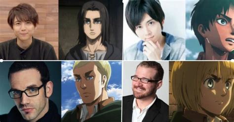 attack on titan voice actors|More.